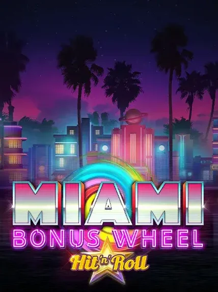 Decorative casino game artwork for GQbet: Miami Bonus Wheel Hitnroll